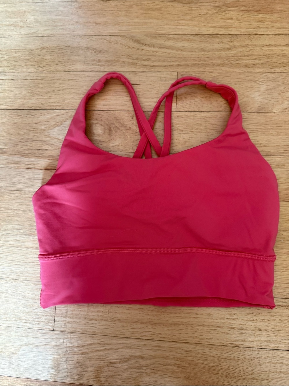 Women’s Red Strappy-Back Swim Top